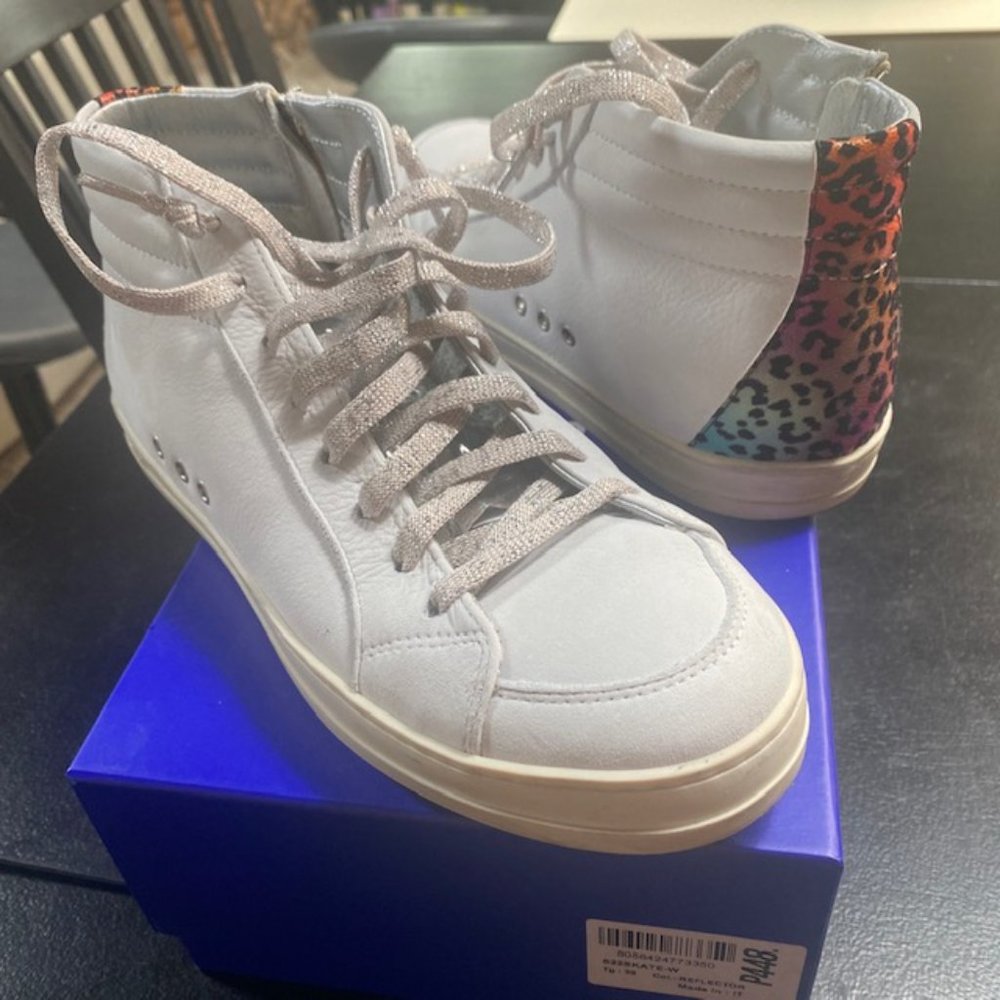 P448 womens hightop sneaker reflector 39